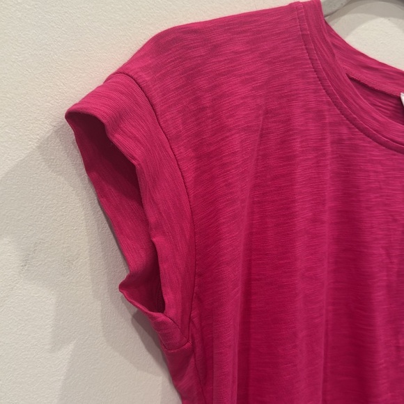 J. Crew Factory Knit tie-waist fuchsia hot pink dress small new with tags - Picture 6 of 10